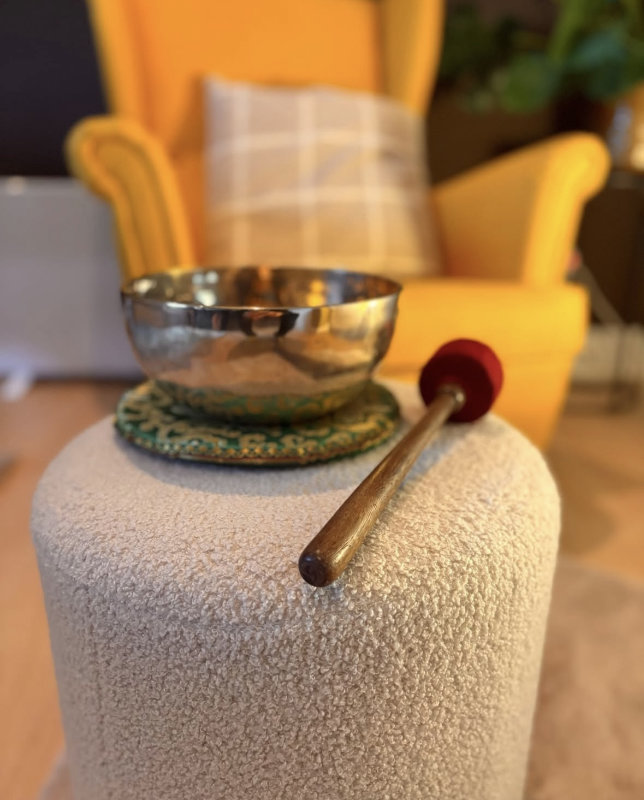 Klankschaal ontspanningssessie